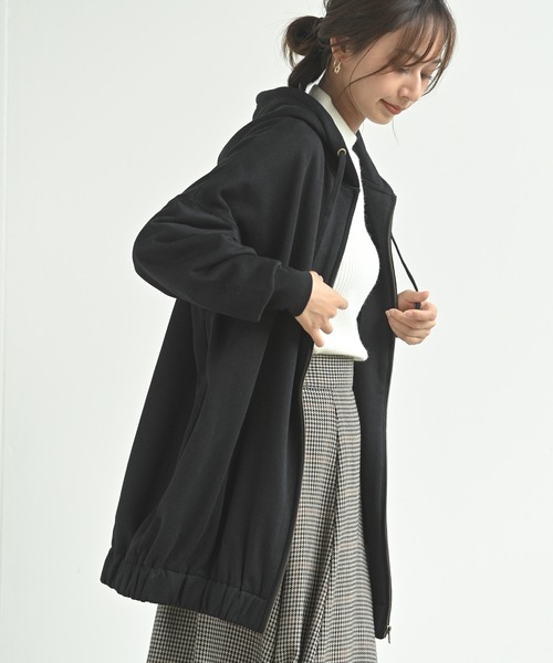 rps(アールピーエス)の「裏起毛ワイドジップパーカー(パーカー・レディース・モカ/グレー/ブラック/ブルー・M)」の21枚目の写真