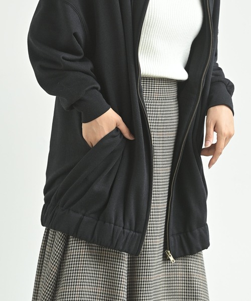 rps(アールピーエス)の「裏起毛ワイドジップパーカー(パーカー・レディース・モカ/グレー/ブラック/ブルー・M)」の22枚目の写真