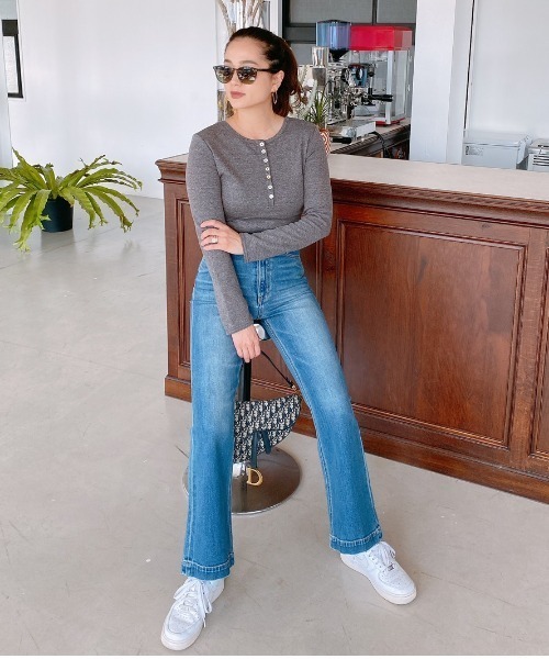 Vicente(ヴィセンテ)の「Henry bodysuit(Tシャツ/カットソー・レディース・グレー/ブラック・FREE)」の13枚目の写真