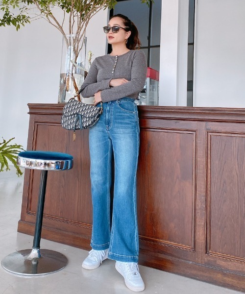 Vicente(ヴィセンテ)の「Henry bodysuit(Tシャツ/カットソー・レディース・グレー/ブラック・FREE)」の12枚目の写真