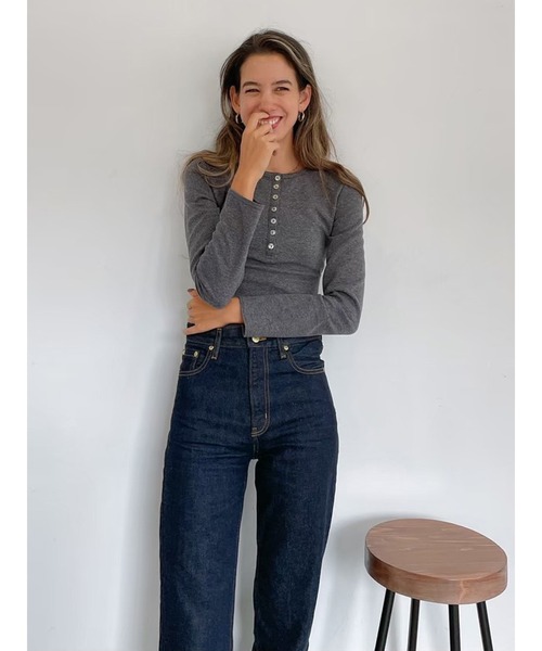 Vicente(ヴィセンテ)の「Henry bodysuit(Tシャツ/カットソー・レディース・グレー/ブラック・FREE)」の20枚目の写真