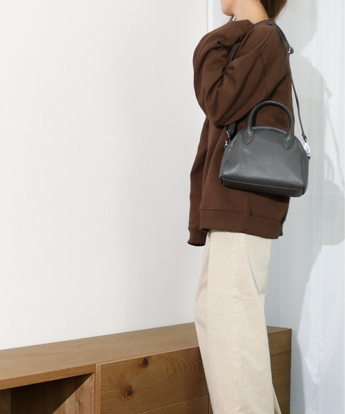 Per sist ence（パーシエンス）の「Per sist ence/パーシエンス　フェイクレザー 2WAYミニボストンバッグ（ショルダーバッグ・レディース・ライトブルー/ブラック/モカ/グレー・FREE）」の14枚目の写真