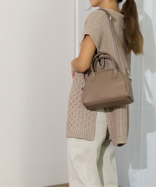 Per sist ence（パーシエンス）の「Per sist ence/パーシエンス　フェイクレザー 2WAYミニボストンバッグ（ショルダーバッグ・レディース・ライトブルー/ブラック/モカ/グレー・FREE）」の8枚目の写真