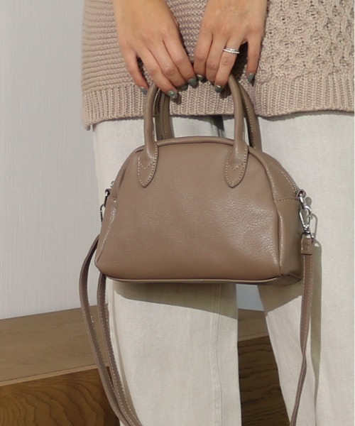 Per sist ence（パーシエンス）の「Per sist ence/パーシエンス　フェイクレザー 2WAYミニボストンバッグ（ショルダーバッグ・レディース・ライトブルー/ブラック/モカ/グレー・FREE）」の11枚目の写真