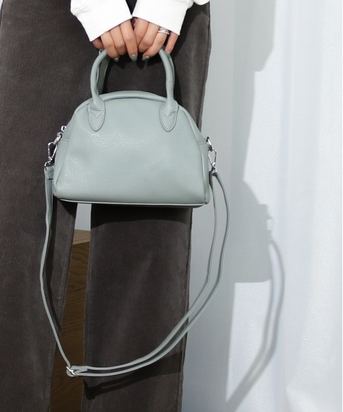 Per sist ence（パーシエンス）の「Per sist ence/パーシエンス　フェイクレザー 2WAYミニボストンバッグ（ショルダーバッグ・レディース・ライトブルー/ブラック/モカ/グレー・FREE）」の17枚目の写真