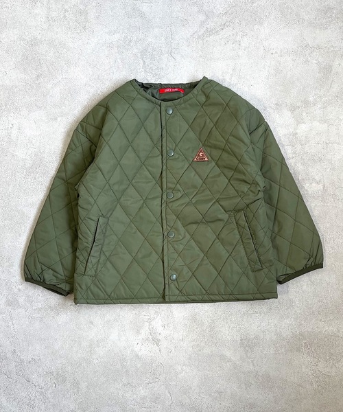 GERRY(ジェリー)の「【GERRY】ナイロンキルトインナージャケット(90~160cm)(その他アウター・キッズ・ベージュ/カーキ/チャコール・90/100/110/120/130/140/150/160)」の3枚目の写真