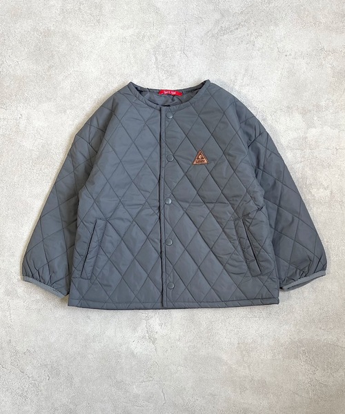 GERRY(ジェリー)の「【GERRY】ナイロンキルトインナージャケット(90~160cm)(その他アウター・キッズ・ベージュ/カーキ/チャコール・90/100/110/120/130/140/150/160)」の2枚目の写真