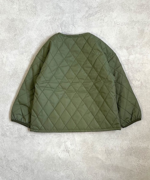 GERRY(ジェリー)の「【GERRY】ナイロンキルトインナージャケット(90~160cm)(その他アウター・キッズ・ベージュ/カーキ/チャコール・90/100/110/120/130/140/150/160)」の6枚目の写真