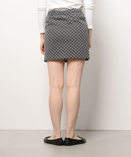 Figments(フィグメンツ)の「チェッカーミニスカート(スカート・レディース・ブラック・FREE)」の6枚目の写真