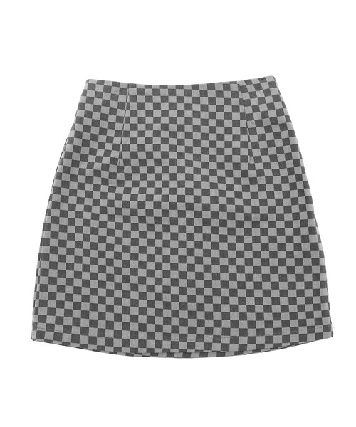 Figments(フィグメンツ)の「チェッカーミニスカート(スカート・レディース・ブラック・FREE)」の8枚目の写真
