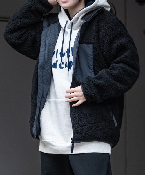 JOHN'S CLOSET（ジョンズクローゼット）の「【13】シープボアジップブルゾン（ブルゾン・メンズ・ベージュ/ブラック/オフホワイト/タン・LARGE/X-LARGE/MEDIUM）」の3枚目の写真