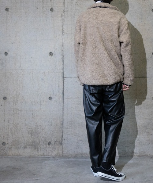 JOHN'S CLOSET（ジョンズクローゼット）の「【13】シープボアジップブルゾン（ブルゾン・メンズ・ベージュ/ブラック/オフホワイト/タン・LARGE/X-LARGE/MEDIUM）」の22枚目の写真