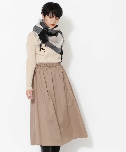 NATURAL BEAUTY BASIC（ナチュラルビューティーベーシック）の「ＴＷＥＥＤＭＩＬＬブロックチェックマフラー（ストール/ショール・レディース・ブラック/キャメル/ブルー・FREE）」の22枚目の写真