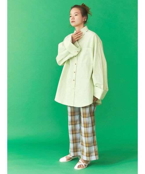 Ungrid（アングリッド）の「スリーブデザインビックシャツ（シャツ/ブラウス・レディース・オフホワイト/ピンク/イエロー/グリーン系その他・FREE）」の19枚目の写真