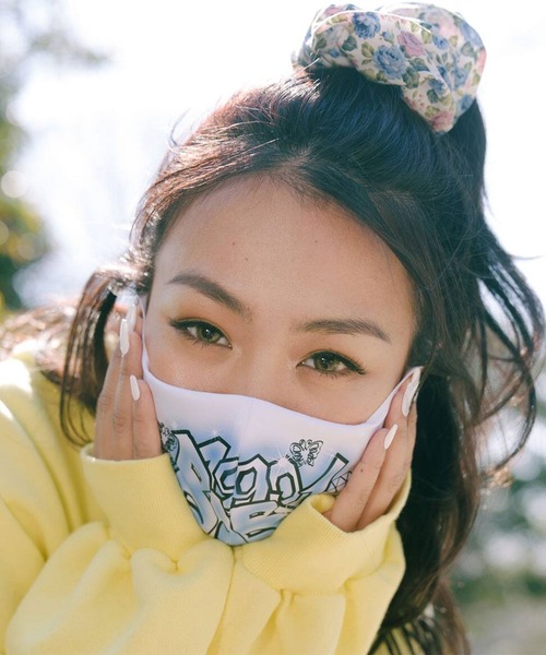 atmos pink(アトモスピンク)の「atmos pink x RIEHATA MASK(マスク・レディース・ブルー・FREE)」の9枚目の写真