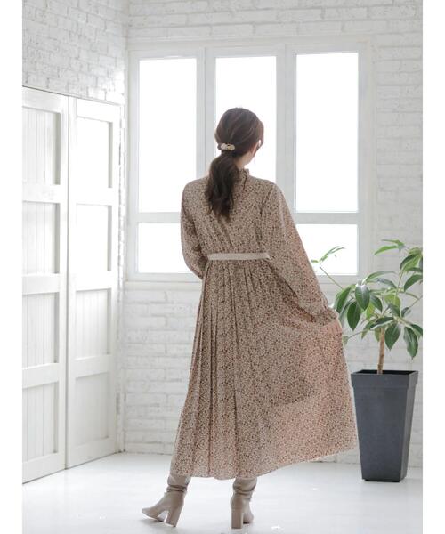 Areeam（アリーム）の「過去に触れる花柄ワンピース（ワンピース・レディース・ブラウン/ベージュ・FREE）」の7枚目の写真