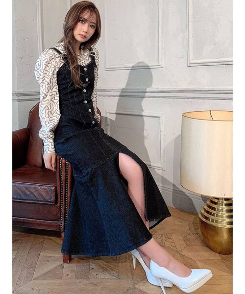 RESEXXY（リゼクシー）の「パワショルデザインシャツ（シャツ/ブラウス・レディース・ブラック/オレンジ/ベージュ・FREE）」の22枚目の写真