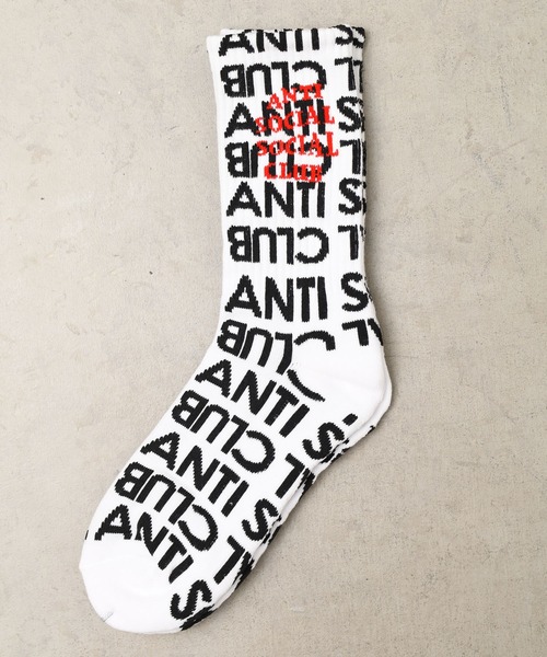 ANTI SOCIAL SOCIAL CLUB(アンチソーシャルソーシャルクラブ)の「/Anti Social Social Club/SOCKS(ソックス/靴下・メンズ・その他/ホワイト系1/ブラック系/ホワイト系2/その他2/ブラック系3/ブラック系2/グリーン系・FREE)」の2枚目の写真