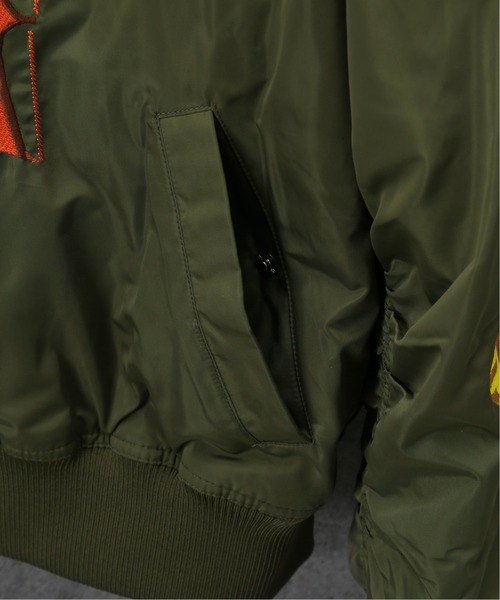 P.A.M.（パム）の「【P.A.M / パム】SPACE BLOSSOMS SPLIT BOMBER JACKET（ブルゾン・メンズ・カーキ・LARGE）」の22枚目の写真