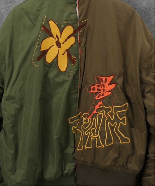 P.A.M.（パム）の「【P.A.M / パム】SPACE BLOSSOMS SPLIT BOMBER JACKET（ブルゾン・メンズ・カーキ・LARGE）」の20枚目の写真