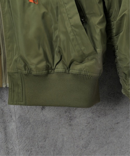 P.A.M.（パム）の「【P.A.M / パム】SPACE BLOSSOMS SPLIT BOMBER JACKET（ブルゾン・メンズ・カーキ・LARGE）」の8枚目の写真