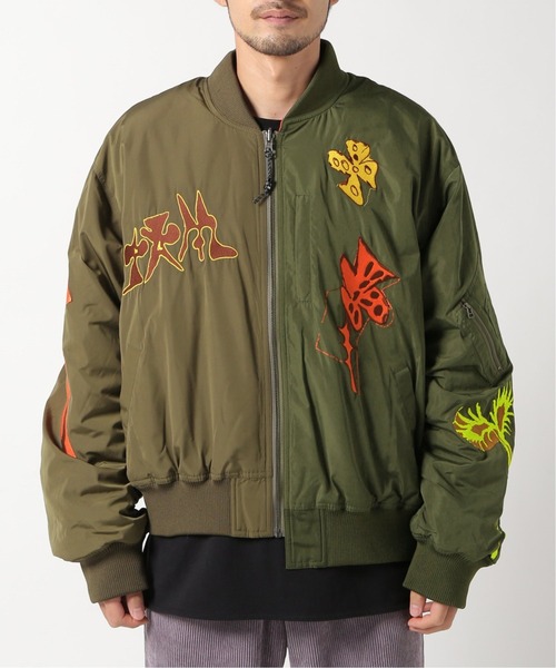 P.A.M.（パム）の「【P.A.M / パム】SPACE BLOSSOMS SPLIT BOMBER JACKET（ブルゾン・メンズ・カーキ・LARGE）」の18枚目の写真