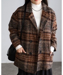 チェックオーバージャケット