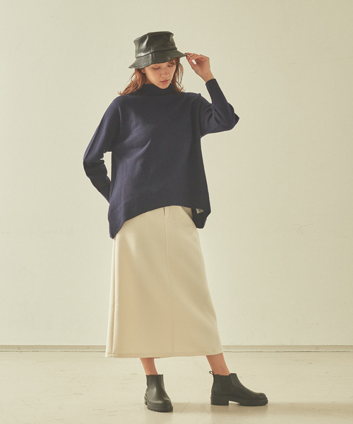 JILKY（ジルキー）の「【JILKY】クロップドナロースカート（スカート・レディース・アイボリー/ブラック・M/S）」の7枚目の写真