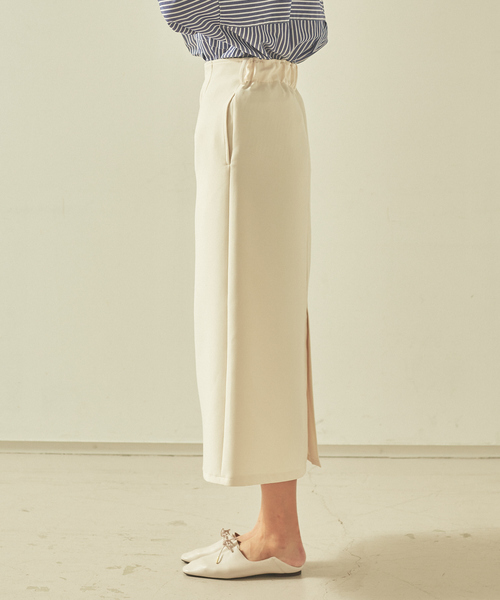 JILKY（ジルキー）の「【JILKY】クロップドナロースカート（スカート・レディース・アイボリー/ブラック・M/S）」の9枚目の写真