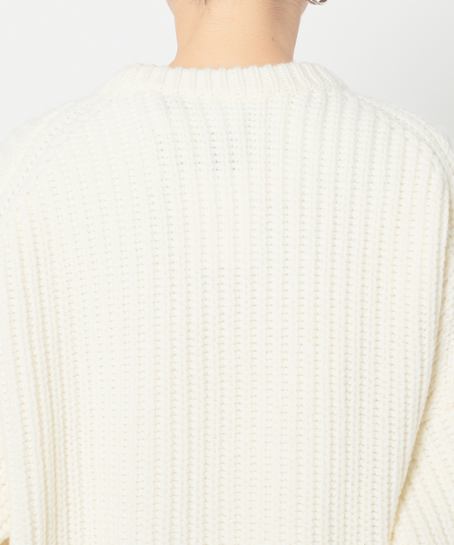 CITYSHOP(シティーショップ)の「AZE PULLOVER 2:ニット(ニット/セーター・レディース・ホワイト/カーキ/ネイビー・FREE)」の12枚目の写真