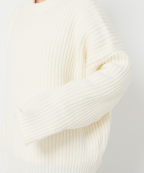 CITYSHOP(シティーショップ)の「AZE PULLOVER 2:ニット(ニット/セーター・レディース・ホワイト/カーキ/ネイビー・FREE)」の15枚目の写真