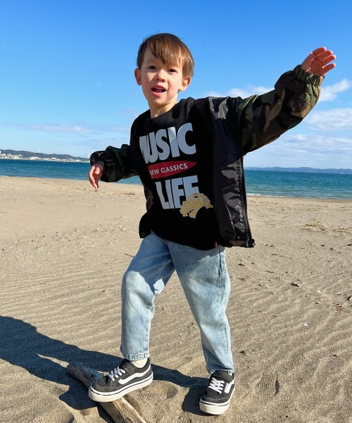 NESTA BRAND(ネスタブランド)の「NESTA KIDS(ネスタキッズ) / 切替マウンテンパーカー(ナイロンジャケット・キッズ・カーキ・110/150/130/140/120)」の11枚目の写真