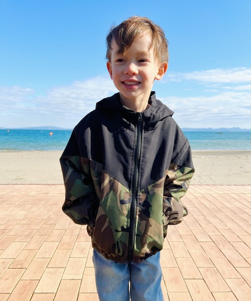 NESTA KIDS(ネスタキッズ) / 切替マウンテンパーカー（ナイロン