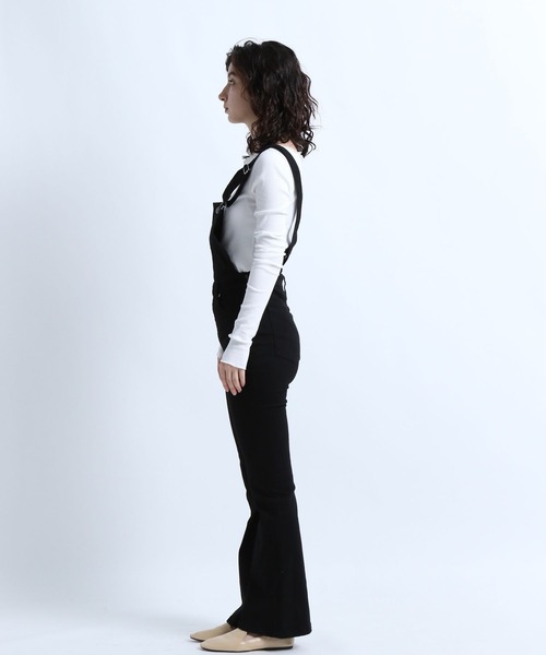 eL（エル）の「【eL】Denim Salopette/270901（サロペット/オーバーオール・レディース・ブラック/ネイビー・SMALL/MEDIUM）」の9枚目の写真