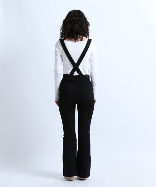 eL（エル）の「【eL】Denim Salopette/270901（サロペット/オーバーオール・レディース・ブラック/ネイビー・SMALL/MEDIUM）」の10枚目の写真