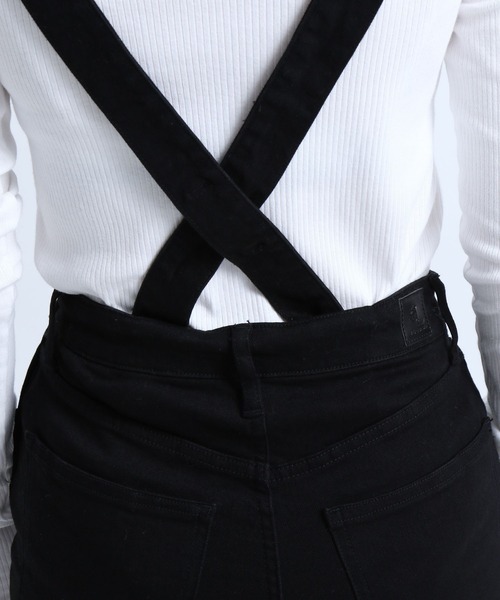 eL（エル）の「【eL】Denim Salopette/270901（サロペット/オーバーオール・レディース・ブラック/ネイビー・SMALL/MEDIUM）」の11枚目の写真