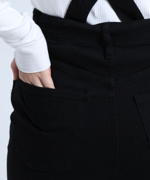 eL（エル）の「【eL】Denim Salopette/270901（サロペット/オーバーオール・レディース・ブラック/ネイビー・SMALL/MEDIUM）」の13枚目の写真