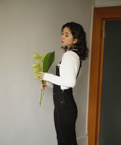 eL（エル）の「【eL】Denim Salopette/270901（サロペット/オーバーオール・レディース・ブラック/ネイビー・SMALL/MEDIUM）」の21枚目の写真