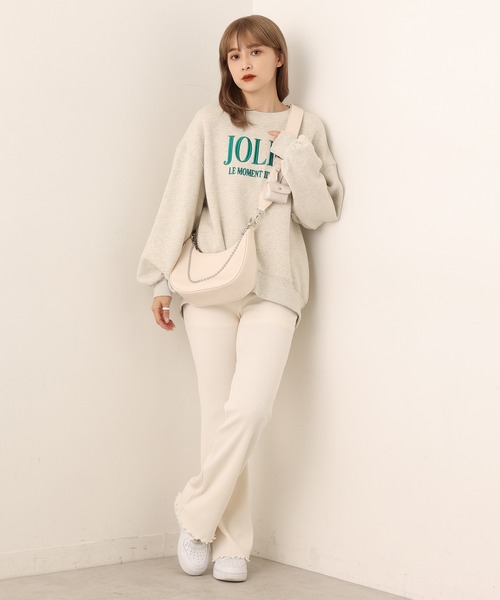 one after another NICE CLAUP（ワンアフターアナザーナイスクラップ）の「ミニポーチ付２Wayショルダーバック（ショルダーバッグ・レディース・ホワイト/ブラック・FREE）」の13枚目の写真