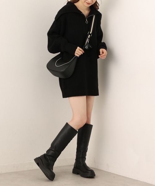 one after another NICE CLAUP（ワンアフターアナザーナイスクラップ）の「ミニポーチ付２Wayショルダーバック（ショルダーバッグ・レディース・ホワイト/ブラック・FREE）」の21枚目の写真