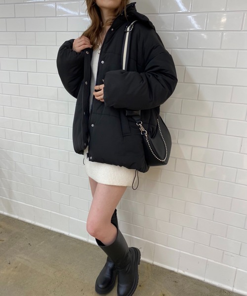 one after another NICE CLAUP（ワンアフターアナザーナイスクラップ）の「ミニポーチ付２Wayショルダーバック（ショルダーバッグ・レディース・ホワイト/ブラック・FREE）」の3枚目の写真