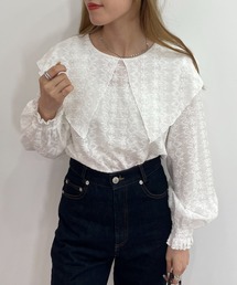 EPIMI E'PIMMY | 〈Set upにも〉ビックカラーコットンレースブラウス(シャツ/ブラウス)