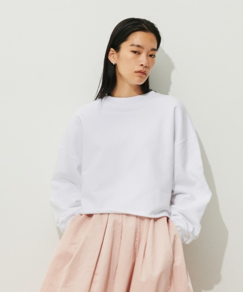 N.O.R.C（ノーク）の「スウェットクロップドトップス（スウェット・レディース・カーキ/ホワイト/ピンク・M/S）」の5枚目の写真