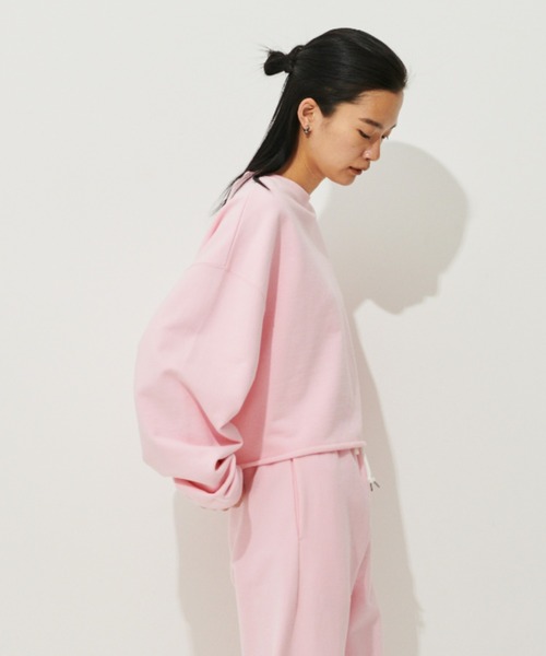 N.O.R.C（ノーク）の「スウェットクロップドトップス（スウェット・レディース・カーキ/ホワイト/ピンク・M/S）」の17枚目の写真