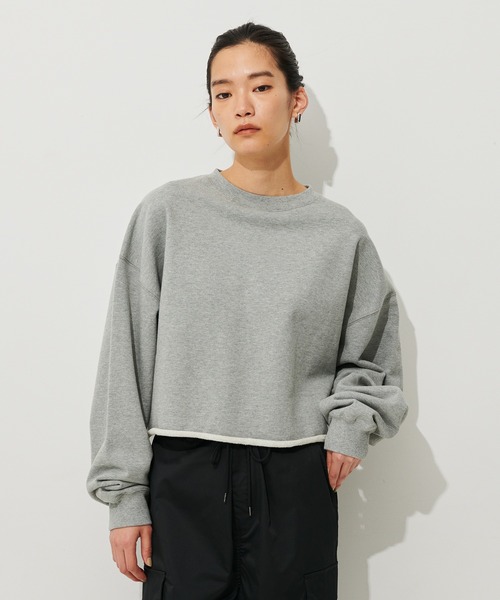 N.O.R.C（ノーク）の「スウェットクロップドトップス（スウェット・レディース・カーキ/ホワイト/ピンク・M/S）」の8枚目の写真