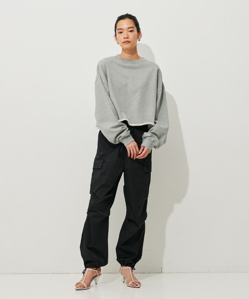 N.O.R.C（ノーク）の「スウェットクロップドトップス（スウェット・レディース・カーキ/ホワイト/ピンク・M/S）」の9枚目の写真