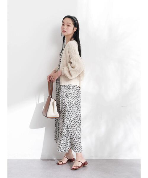 earth music&ecology(アースミュージックアンドエコロジー)の「ショート丈ルーズシルエットカーディガン*(カーディガン/ボレロ・レディース・ピンク/アイボリー/ブルーグレー・FREE)」の18枚目の写真