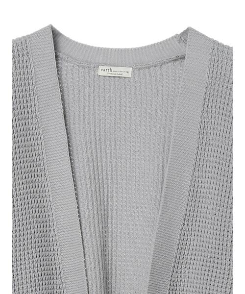 earth music&ecology(アースミュージックアンドエコロジー)の「ショート丈ルーズシルエットカーディガン*(カーディガン/ボレロ・レディース・ピンク/アイボリー/ブルーグレー・FREE)」の10枚目の写真