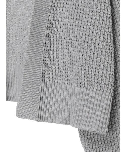 earth music&ecology(アースミュージックアンドエコロジー)の「ショート丈ルーズシルエットカーディガン*(カーディガン/ボレロ・レディース・ピンク/アイボリー/ブルーグレー・FREE)」の8枚目の写真