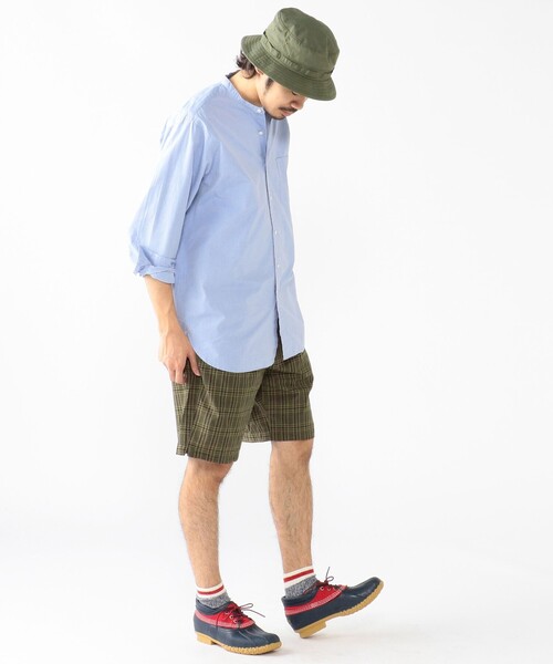 BEAMS PLUS（ビームスプラス）の「BEAMS PLUS / コットンナイロン ジャングルハット（ハット・メンズ・ホワイト/オリーブ/サックスブルー/グレー・ONE SIZE）」の5枚目の写真